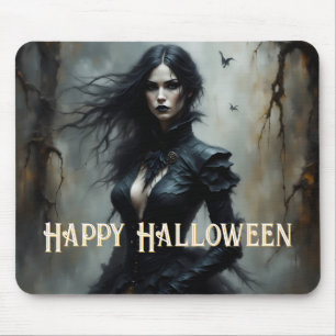 ゴシックハロウィンの神秘的な夜 マウスパッド