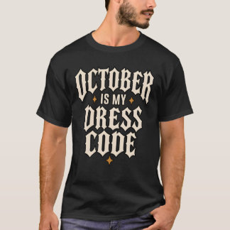 ゴシックハロウィンの10月ドレスコード Tシャツ