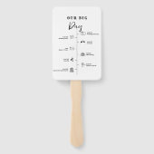 ゴシックハロウィンウェディングデイ イベントタイムライン ハンドファン (裏面)