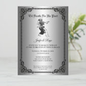 ゴシックハロウィンウェディング招待状 招待状 (スタンド正面)