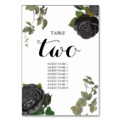 ゴシックハロウィンバラ結婚ホワイトのテーブル番号 テーブルナンバー (裏面)