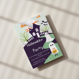 ゴシックハロウィンパーティーの招待状 シーズンカード
