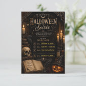 🕯️ ゴシックハロウィンパーティーの招待状 🦇 招待状 (スタンド正面)