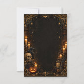 🕯️ ゴシックハロウィンパーティーの招待状 🦇 招待状 (裏面)