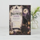ゴシックハロウィンパーティー招待状 招待状 (スタンド正面)