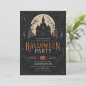 ゴシックハロウィンパーティー 幽霊の館 招待状 (スタンド正面)