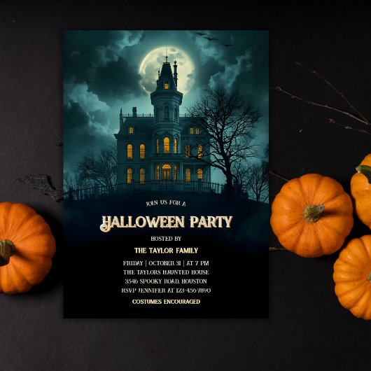 ゴシックハロウィンパーティー 招待状