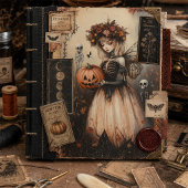 ゴシックハロウィンフェアリー骸骨とカボチャ 薄葉紙