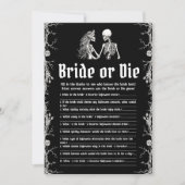 ゴシックハロウィン新婦ベストゲームを知っているのは誰? 招待状 (正面)