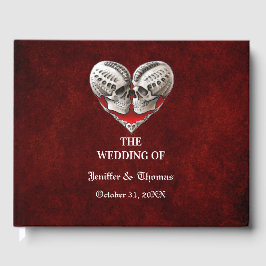 ゴシックハロウィン結婚のゲストブック ゲストブック