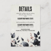 ゴシックハロウィン結婚フローラ エンクロージャーカード (正面)