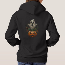 ゴシックハロウィン ドクロ かぼちゃ ドットアート パーカ