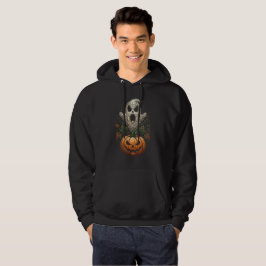 ゴシックハロウィン ドクロ かぼちゃ ドットアート パーカ