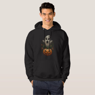 ゴシックハロウィン ドクロ かぼちゃ ドットアート パーカ