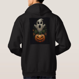 ゴシックハロウィン ドクロ かぼちゃ ドットアート パーカ