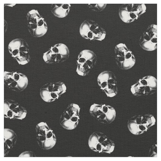 ゴシックハロウィン ドクロ ファブリック (クローズアップ)