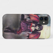 ゴシックハロウィン 小妖精 吸血鬼 ネコ Case-Mate iPhoneケース (裏面(横))