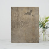 ゴシックハロウィーンこうもりスクラップブック紙 (スタンド正面)