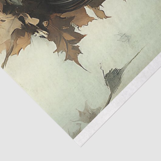 ゴシックハロウィーンの妖精とスカルとカボチャ 薄葉紙 (詳細)