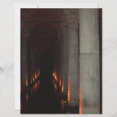 ゴシックハロウィーンの廊下から地獄のスクラップブック紙 (正面)