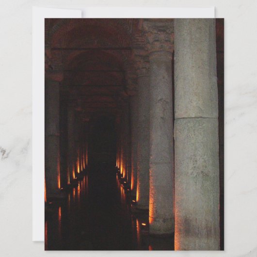 ゴシックハロウィーンの廊下から地獄のスクラップブック紙 (正面)