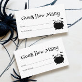 ゴシックハロウィーンの赤ちゃんシャワー推測ゲームの数 エンクロージャーカード