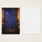 ゴシックハロウィーンイヤリングディスプレイカード (正面&裏面)