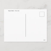 ゴシックハロウィーンウィングスケルトン休日はがき シーズンポストカード (裏面)