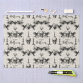 ゴシックハロウィーンスカルキャンドルこうもりレイベンブラックバラ 薄葉紙 (クラフト)