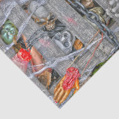 ゴシックハロウィーンスカルチェーンと体部品 薄葉紙 (詳細)
