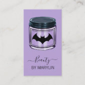 ゴシックハロウィーンスキンケアQRコードスキャナブル 名刺 (正面)