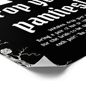 ゴシックハロウィーンスケルトンあなたのパンティゲームをドロップ ポスター (角)