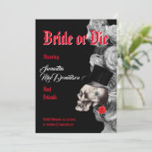 ゴシックハロウィーンスタイルバチェロレッテ 招待状 (スタンド正面)