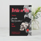 ゴシックハロウィーンスタイルバチェロレッテ 招待状 (スタンド正面)