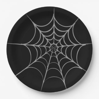 ゴシックハロウィーンスパイダーウェブ紙プレート ペーパープレート