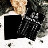 ゴシックハロウィーンハニードリストブライダルシャワーゲーム 招待状