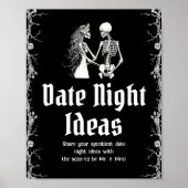 ゴシックハロウィーンブライダルシャワーデイトナイトアイディア ポスター (正面)