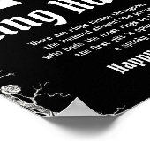 ゴシックハロウィーンブライダルシャワーリングや輪狩りゲーム ポスター (角)