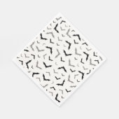 ゴシックハロウィーンブラックこうもり結婚ズ スタンダードランチョンナプキン (角)