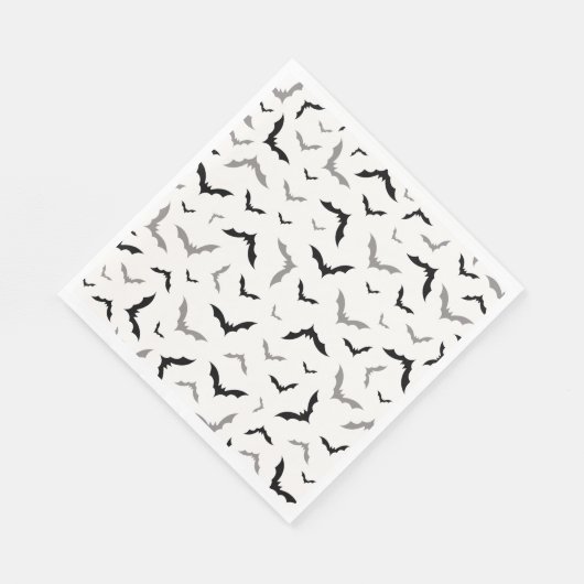 ゴシックハロウィーンブラックこうもり結婚ズ スタンダードランチョンナプキン (角)