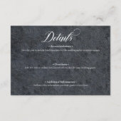 ゴシックハロウィーンブラックこうもり&アー結婚チ詳細 エンクロージャーカード (裏面)