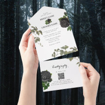 ゴシックハロウィーンブラックバラホワイト結婚ズ