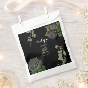 ゴシックハロウィーンブラックバラ結婚ズ フェイバーバッグ