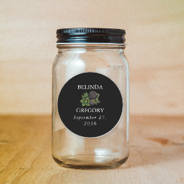 ゴシックハロウィーンブラックバラ結婚ズ ラウンドシール