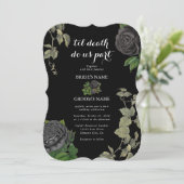 ゴシックハロウィーンブラックバラ結婚ズ 招待状 (スタンド正面)