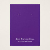 ゴシックハロウィーンブラックパープルイヤリングディスプレイカード (正面)