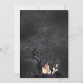 ゴシックハロウィーンベビーは醸造ベビーシャワー 招待状 (裏面)