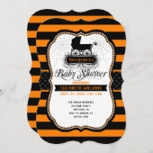 ゴシックハロウィーンベビーシャワー招待状 招待状 (正面/裏面)