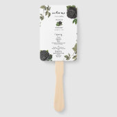 ゴシックハロウィーンホワイト結婚式 プログラム ハンドファン (正面)