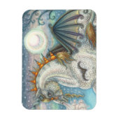 ゴシックハロウィーンユニコーンこうもり翼、馬 マグネット (縦)